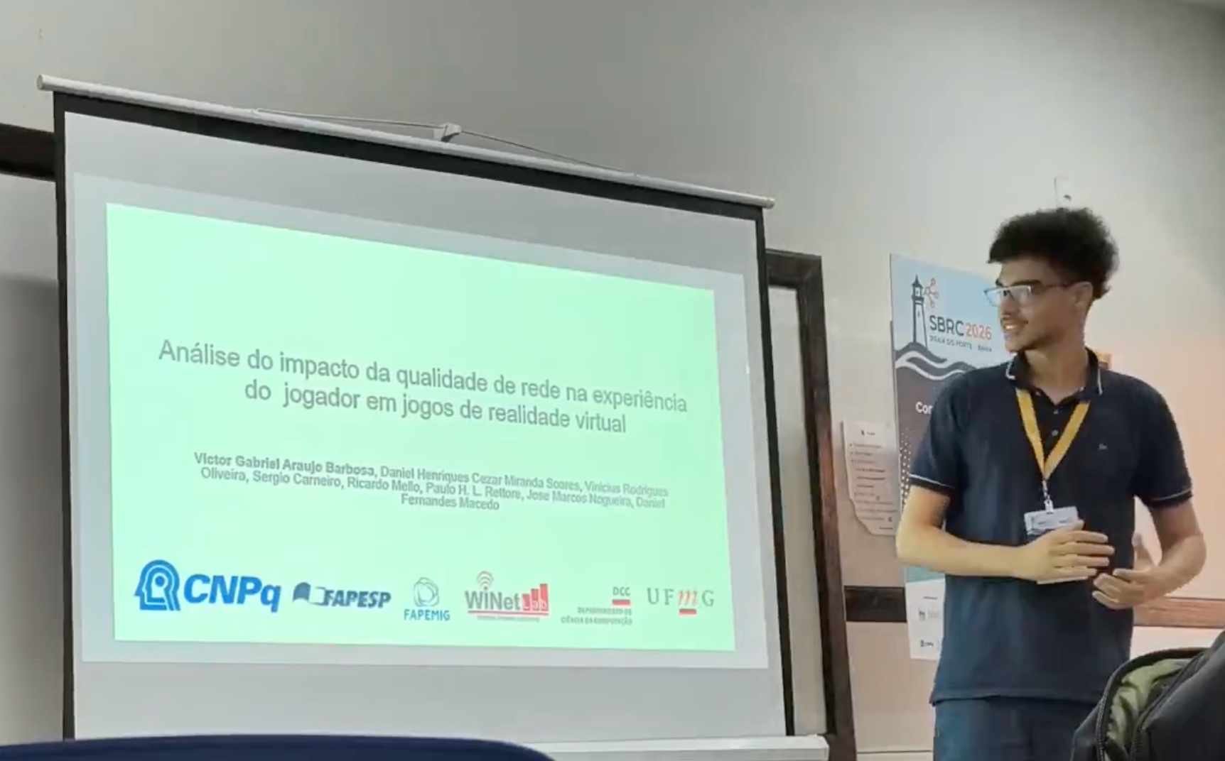 Apresentação do trabalho no SBRC 2026 - Victor Gabriel